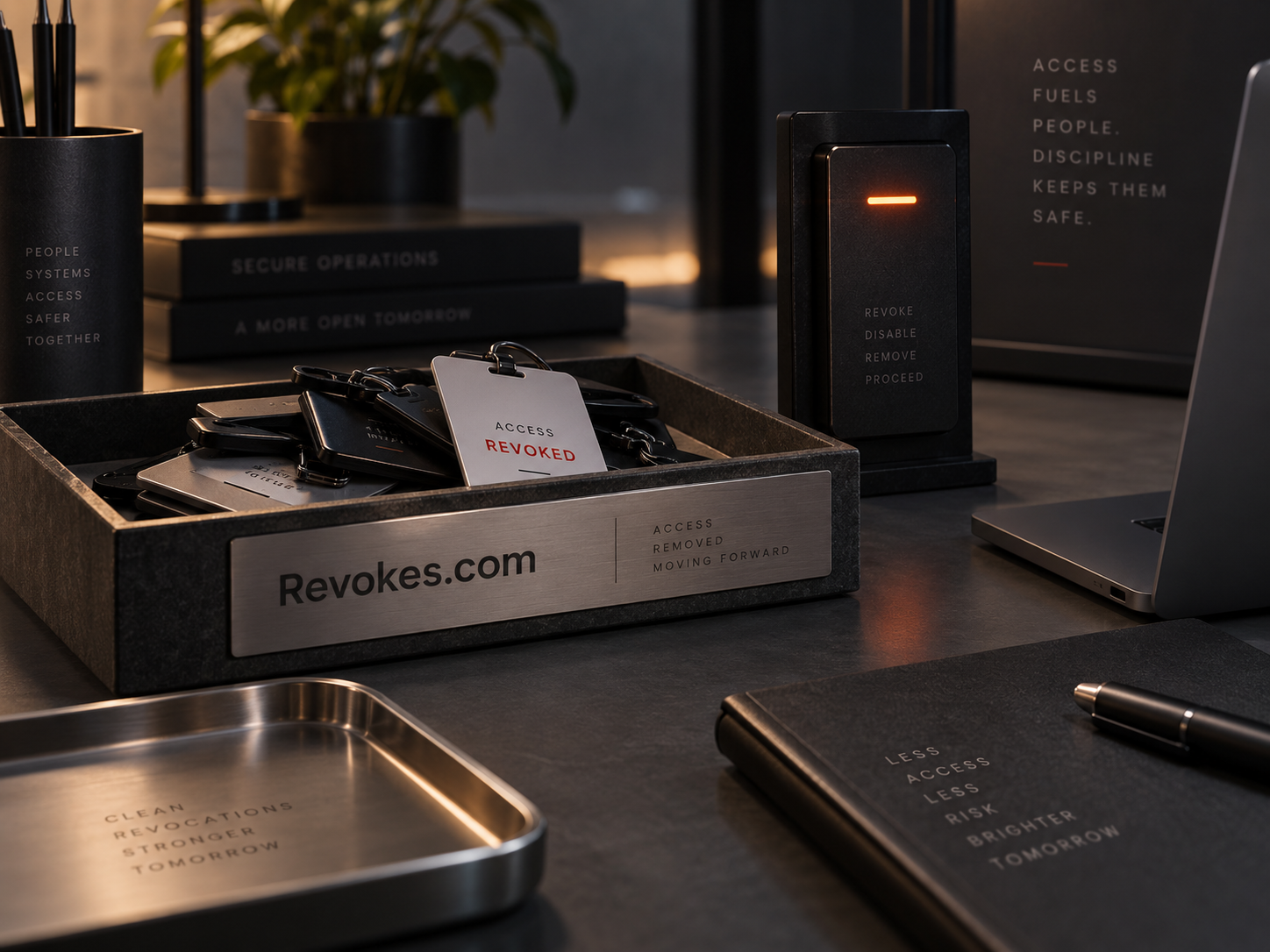 Access revoke platform: access cards and credential objects